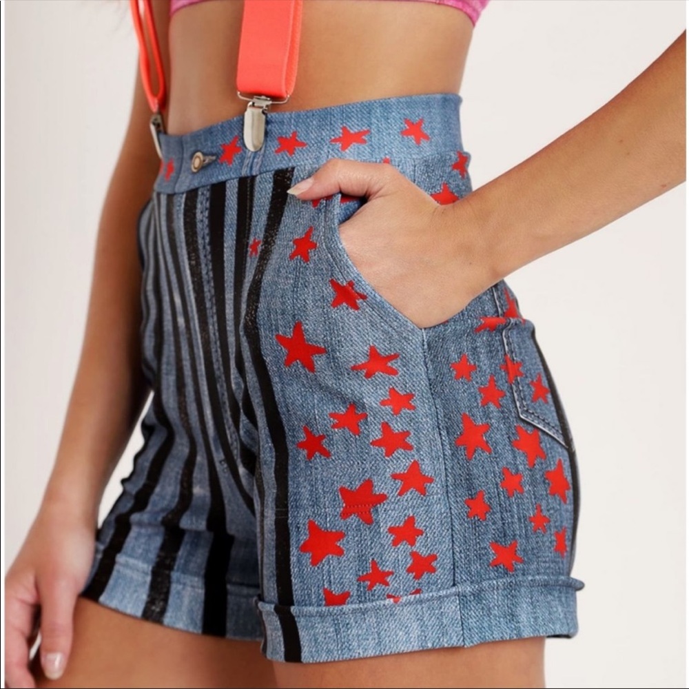 Blackmilk Harley Quinn Birds Prey Not Denim Shorts
